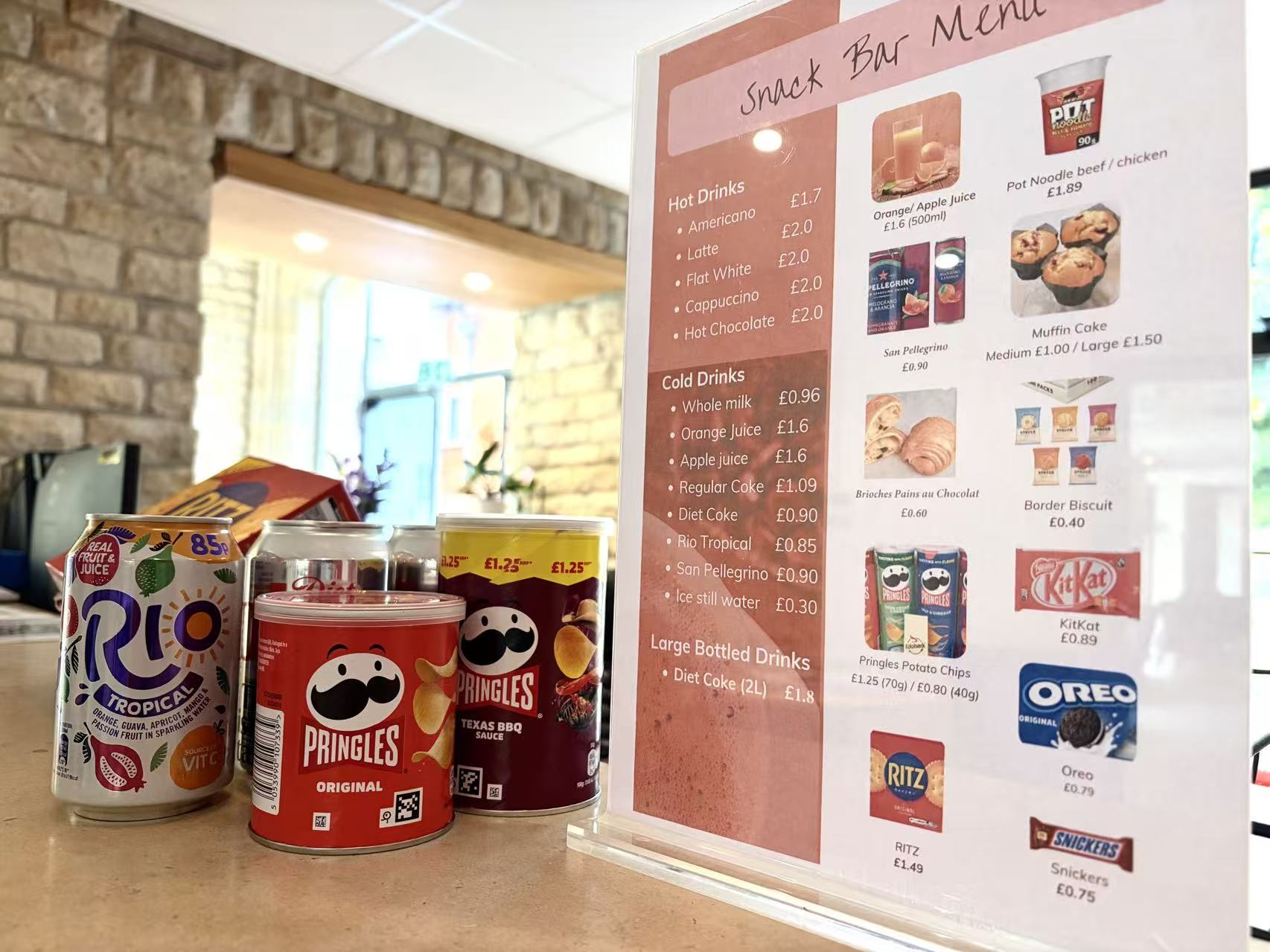 Meals and snacks at PHBS UK